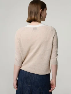 Strickshirt aus Leinen