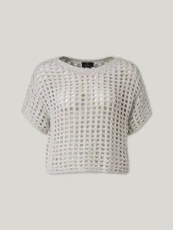 Strickshirt mit Glitzergarn