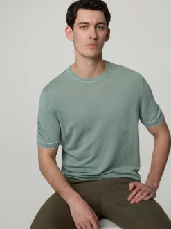 Strickshirt mit Leinen