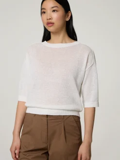 Strickshirt mit Leinen