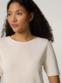 Strickshirt mit Leinen