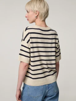 Strickshirt mit Leinen