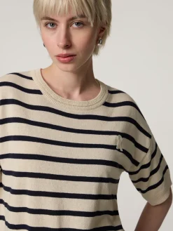 Strickshirt mit Leinen