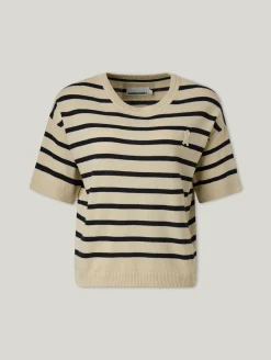 Strickshirt mit Leinen