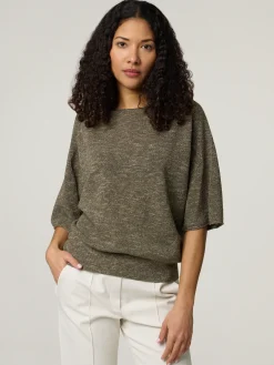 Strickshirt mit Leinen DILARY