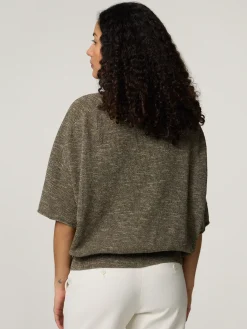 Strickshirt mit Leinen DILARY