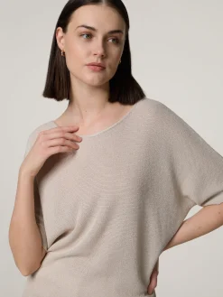 Strickshirt mit Lurexdetails