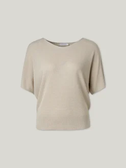 Strickshirt mit Lurexdetails