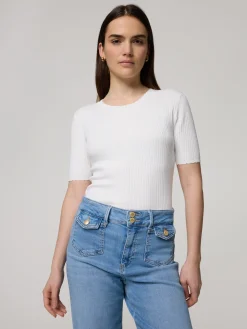 Strickshirt mit Rippen