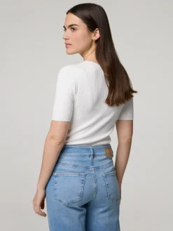 Strickshirt mit Rippen