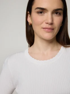 Strickshirt mit Rippen