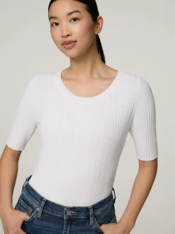 Strickshirt mit Rippen