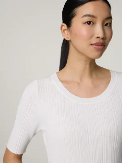 Strickshirt mit Rippen