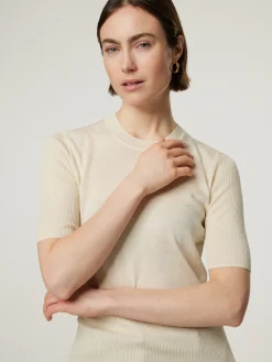 Strickshirt mit Seide