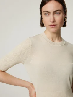 Strickshirt mit Seide