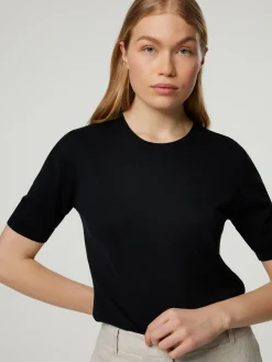 Strickshirt mit Seide