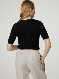 Strickshirt mit Seide