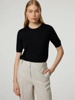 Strickshirt mit Seide