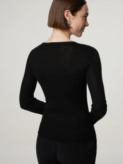 Strickshirt mit Seide OMETTO