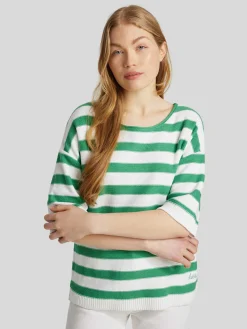 Strickshirt mit Streifen