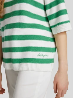 Strickshirt mit Streifen