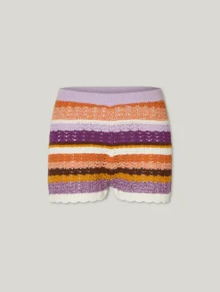 Strickshorts aus Baumwolle