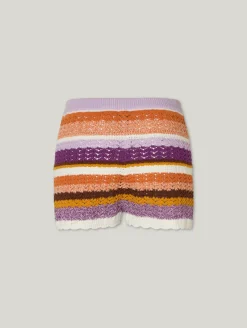 Strickshorts aus Baumwolle