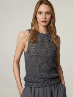 Stricktop aus Baumwolle