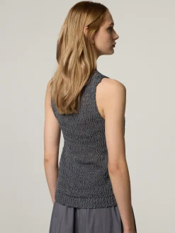 Stricktop aus Baumwolle