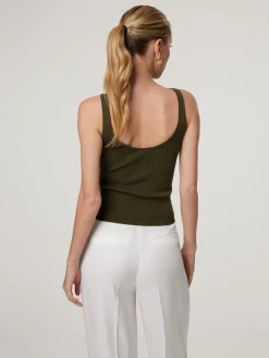 Stricktop aus Baumwolle