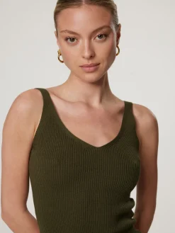 Stricktop aus Baumwolle