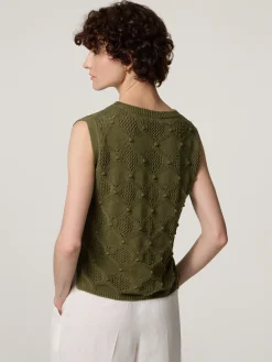 Stricktop aus Baumwolle RIBE