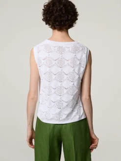 Stricktop aus Baumwolle RIBE