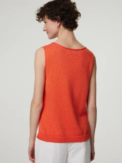 Stricktop mit Baumwolle