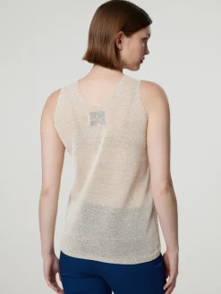 Stricktop mit Baumwolle