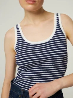 Stricktop mit Baumwolle