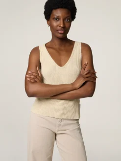 Stricktop mit Leinen CAARO