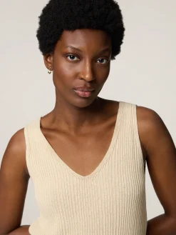 Stricktop mit Leinen CAARO