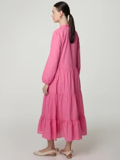 Stufenkleid aus Baumwolle