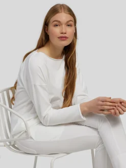 Sweatshirt mit offenen Kanten