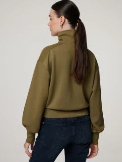 Sweatshirt mit Troyerkragen