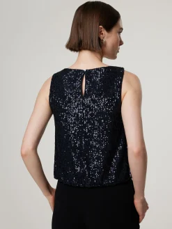 Top mit Pailletten
