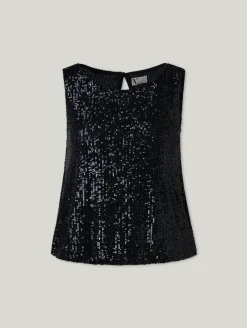 Top mit Pailletten