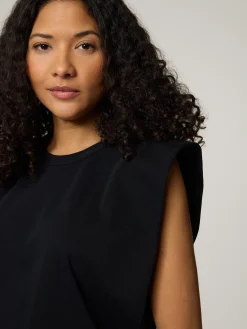 Top mit Schulterpolster