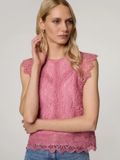 Top mit Spitze