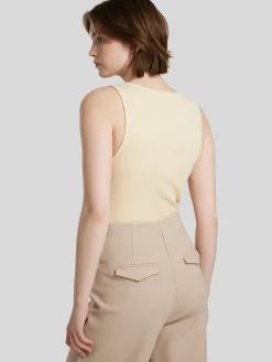 Top mit Waffelstruktur