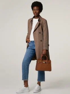 Trenchcoat mit Karo-Muster