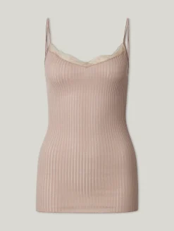 Trägertop mit Spitzen-Details