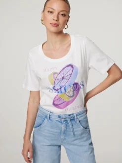 T-Shirt aus Baumwolle mit Print