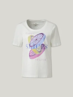 T-Shirt aus Baumwolle mit Print